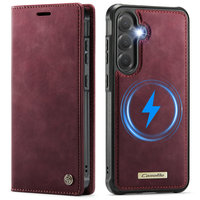 CaseMe étui en cuir détachable pour téléphone Galaxy S25 Ultra Plus S24 FE S23 S22 étui portefeuille RFID pour Samsung S23 Ultra