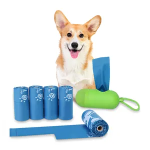 Bolsa de caca para perros de gran capacidad de alta tenacidad, bolsas impermeables gruesas para mascotas al aire libre con embalaje