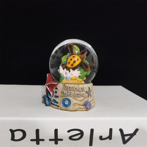 Creative Ocean Beach Tourism Souvenirs Customized Cartoon Animal <strong>Snow</strong> <strong>Ball</strong> Personalized 3D Lifelike Handmade Resin Sea Turtles - Product Image 5