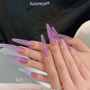 Kit de vernis gel effet œil de chat 32 couleurs magnétique UV LED Soak Off, vente en gros OEM sous marque privée pour salons de manucure - Product Image 5