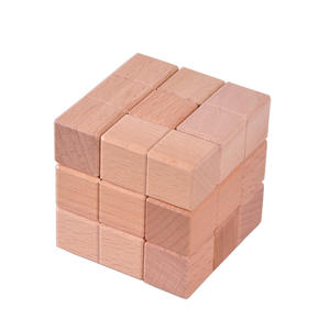 Rompecabezas grande de cubo Soma de madera Rompecabezas de madera IQ Rompecabezas de matemáticas para niños y adultos Juegos de regalo para hombres - Product Image 3