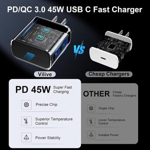 <span class=keywords><strong>Chargeur</strong></span> 45W à vente rapide, tête de charge super rapide PD UK/EU/US, compatible avec <span class=keywords><strong>Samsung</strong></span> <span class=keywords><strong>Galaxy</strong></span> S24 S23 Note 20, <span class=keywords><strong>chargeur</strong></span> de téléphone portable - Product Image 5