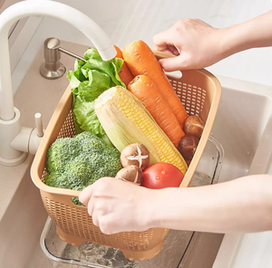 Paniers multifonctionnels de lavage de légumes de cuisine de ménage paniers de drainage de grande capacité - Product Image 4