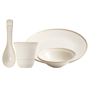 High Quality Ceramic Tableware Set for Home & Hotel <b>Cheap</b> Price Dinnerware for Restaurants and Camping - Product Image 1