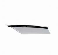 Garniture supérieure gauche chromée pour phare antibrouillard 1056378-00-C 1079634-00-A pour Tesla Model S 2016+ Moulure décorative de pare-chocs en plastique Pièces de rechange automobiles