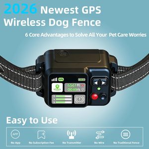 ระบบรั้วไร้สายสำหรับสุนัข Zensun GPS ระยะปรับได้ 49 ถึง 6561 ฟุต ปลอกคอฝึกสุนัข กันน้ำ ชาร์จซ้ำได้ ใช้งานกลางแจ้ง - Product Image 4