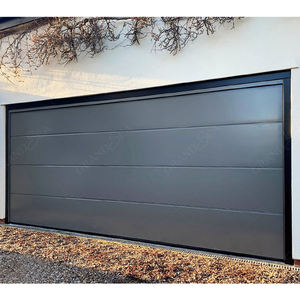 <span class=keywords><strong>Porte</strong></span> de <span class=keywords><strong>garage</strong></span> <span class=keywords><strong>sectionnelle</strong></span> pleine en aluminium noir moderne <span class=keywords><strong>motorisée</strong></span> australienne pour entrée - Product Image 5