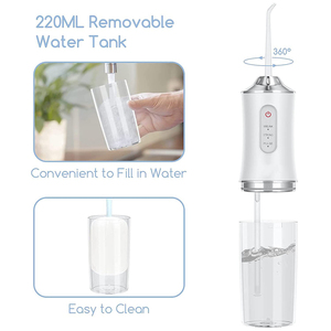 Irrigador Bucal Portátil para Viajes y Uso Doméstico, Limpiador Dental con Agua, Color Verde, Rosa y Blanco, con Capacidad de Agua de 220 ml - Product Image 3