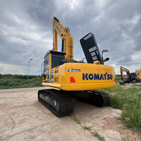 Excavator Bekas Komatsu PC220 Berkualitas Tinggi, Hidrolik, Crawler 22 Ton, Mesin Berat, Dilengkapi Bucket Penggali, Dijual