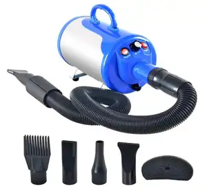 Pet Grooming Dryer with Adjustable Speed and Temperature Control Dog Blow Dryer Pet Hair Dryer with 3 Nozzle