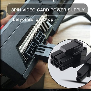 Splitter adaptörü 8 Pin dişi çift 8 Pin (6 + 2) Male8 kollu 8 Pin çift 8 standart PCIe GPU güç kablosu-yüksek kaliteli PVC bakır - Product Image 4