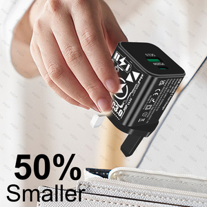 <span class=keywords><strong>Cargador</strong></span> de 45W con Enchufe UK PD25W+USB20W, Carga Rápida, Enchufe KR AU EU US, <span class=keywords><strong>Cargador</strong></span> Rápido USB-A PD para iPhone 17 16 Xiaomi Samsung S22 Macbook - Product Image 6