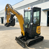 Mini-excavatrice YUNTU EPA/CE, nouvelle mini-pelle sur chenilles à prix abordable, moteurs japonais, micro-excavatrice YT-15 à vendre