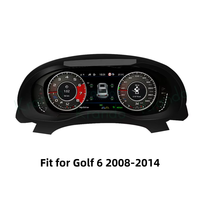 Krando LCD Compteur de vitesse Tableau de bord numérique Tableau de bord virtuel CockPit pour Volkswagen VW Golf 6 MK6 Sharan 2008-2014