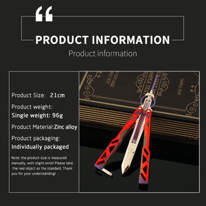 Porte-clés LT <span class=keywords><strong>Apex</strong></span> <span class=keywords><strong>Legends</strong></span>, couteau porte-clés, alliage de zinc, 21 cm, 24 cm, jouet héritage, porte-clés Wraith - Product Image 2