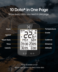 Computadora para Bicicleta de Carretera y Montaña XOSS G2 Plus, Sensor GPS Inalámbrico, Odómetro, Velocímetro, Pantalla LCD Digital, Resistente al Agua IPX7, 2.2 Pulgadas - Product Image 2