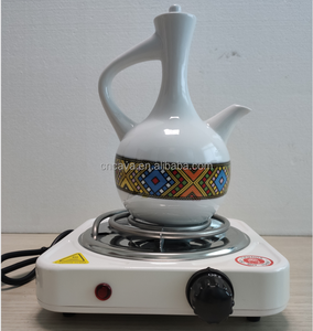 Cafetera Tradicional Etíope de Cerámica con Diseño Saba a Precio Económico - Product Image 2
