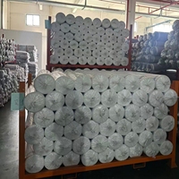 Tissu de drap de lit blanc teint en usine pas cher, 100 % microfibre de polyester, couleur unie, textile de maison, tissu de doublure pour drap de lit