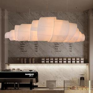 Luminaire suspendu de style japonais Wabi Sabi, ovale, blanc, LED E27, commande par interrupteur, pour café, bar, restaurant, hôtel. - Product Image 3