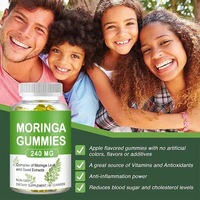 MNK OEM Permen Moringa Label Pribadi Super Greens Ekstrak Daun Moringa Antioksidan Pendukung Kesehatan Pencernaan Metabolisme