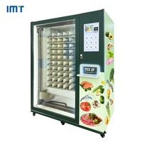 Distributeur automatique de repas chauds intelligent avec micro-ondes intégré pour écoles, usines et bureaux