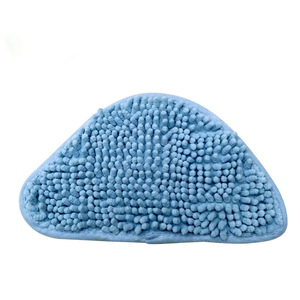 Light Blue <b>Triangle</b> Chenille Steam <b>Mop</b> Cover 17x29Cm For Home Use - Product Image 3