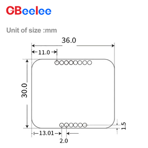 Điểm tĩnh mục tiêu chính xác chức năng khác nhau cảm biến Radar chùm hẹp mảng ăng ten thiết kế phát hiện điểm đỗ xe Radar - Product Image 4