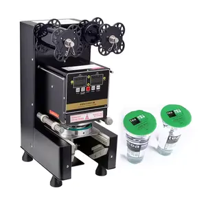 Film Plastic Plate Lid Machine Or Tea Cup Sealer Machine For 90mm/95mm Plastic Cup