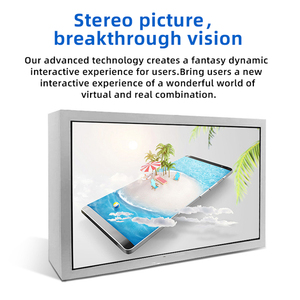 86inch3d kỹ thuật số tương tác cabin máy quảng cáo hồng ngoại touchcomputer phiên bản màn hình trong suốt sản phẩm tủ trưng bày - Product Image 5