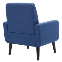 Chaise de loisirs de fauteuil Araceli tufté en tissu de Style nordique pour salon chambre hôtel ou appartement