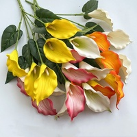 Real touch eva 5 têtes calla lys buisson fleur artificielle calla lily bouquet à vendre