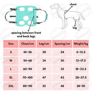 สายรัดยกสุนัขแบบปรับได้สำหรับสะพายไหล่ ช่วยพยุงขาแบบไม่รัดเป้า สำหรับสุนัขสูงวัย - Product Image 6