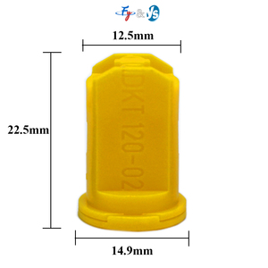 Boquilla Agrícola Premium de Doble Ventilador Antidesviación de 120 Grados, Punta de Pulverización Plana Resistente al Viento POM 12001-12010 para Pulverización Agrícola - Product Image 3