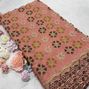 新作アフリカレース<span class=keywords><strong>2025</strong></span>コットンレース刺繍レース<span class=keywords><strong>Lace</strong></span> LaceLafayaコットンラインストーン付きセネガル女性ドレス素材 - Product Image 6