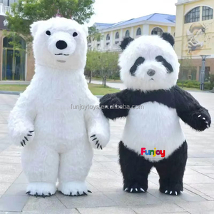 <span class=keywords><strong>Costume</strong></span> da Mascotte <span class=keywords><strong>Panda</strong></span> Gonfiabile 2/2,6/3 Metri per Adulti, Senza Batteria 12V - Product Image 4