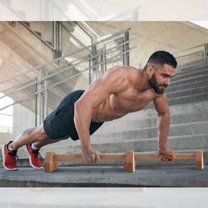 Barres de calisthénie en bois CZFIT, barres de push-up, écologiques, pour usage domestique, équipement universel de calisthénie - Product Image 5