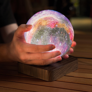 Lámpara de Cielo Estrellado Magnética Levitante con Impresión 3D, 3 Colores, Luz Nocturna de Luna Flotante para Decoración del Hogar - Product Image 5
