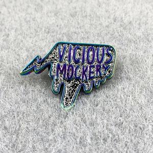 卸売最新グリーン植物ゴーストピン超クールドルブローチスタイリッシュな襟ピン彫刻金属工芸品アクセサリー - Product Image 4