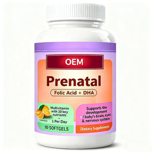 โออีเอ็มก่อนคลอดวิตามินซอฟต์เจลที่มีกรดโฟลิกดีเอและสารอาหารที่จำเป็นสำหรับการพัฒนาสมองทารกตาและสุขภาพของมารดา - Product Image 1