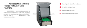 Shineho, machine à sushi automatique professionnelle de marque Autec ASM890 Norimaki, best-seller, pour restaurant - Product Image 5