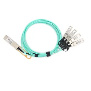 QSFP+ to 4XSFP+ 40G 2M Breakout AOC Compatible Cisco Active Optical Cable DATA Center Used QSFP-4X10G-AOC2M