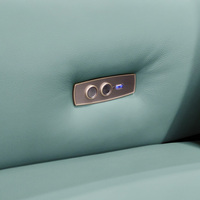 Vente directe d'usine, canapé inclinable électrique fonctionnel, canapé inclinable en cuir italien personnalisé pour salon