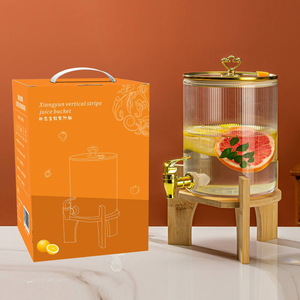 <span class=keywords><strong>Carafe</strong></span> à Jus Rotative à 360° en Verre Premium avec Couvercle et <span class=keywords><strong>Robinet</strong></span> | Distributeur et Rangement de Jus Fraîchement Pressé - Product Image 6