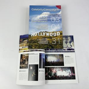 Brochure Personalizzate per Campagne di Celebrità, Rilegatura a Filo in Cartone, Stampa Offset e Digitale di Alta Qualità, Profili Esclusivi e <span class=keywords><strong>Biografie</strong></span> - Product Image 2