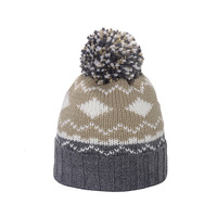 Bonnet de créateur unisexe personnalisé personnalisé chapeau tricoté en jacquard doublure en polaire épaissie chaude élégante accessoire d'hiver