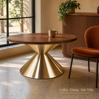 Pieds de table évasés en acier inoxydable sur mesure, base robuste pour table basse, table à manger, table d'appoint, verre, marbre, bois, métal OEM
