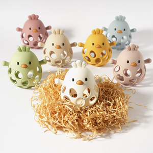 Mordedor de Silicona Personalizado de Fábrica Muslinlife, Libre de BPA, Diseño Hueco Suave, para Bebés de 0 a 24 Meses y de 2 a 4 Años, Forma Redonda - Product Image 1