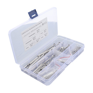 Iqihui 120Pcs Stainless Steel Cotter <b>Pin</b> Assortment 6 Sizes M2.5 M3 M4 General Use Safety <b>Pins</b> Set - Product Image 1