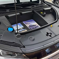 Boîte de rangement grande capacité pour coffre avant, compatible Yuan up 2024, étagère de rangement en ABS pour accessoires intérieurs de voiture Yuan up
