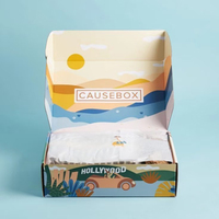 Boîte postale en carton ondulé haut de gamme écologique Papier Kraft Stratification mate Gaufrage Doublure en éponge étanche Couvercle supérieur